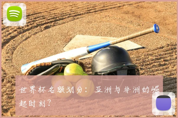 世界杯名额划分:亚洲与非洲的崛起时刻?
